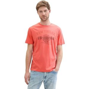 TOM TAILOR Heren T-shirt, 26202 - Flamingo Flower, S
