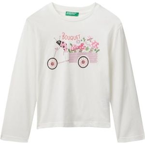 United Colors of Benetton T-shirt M/L, Wit, 3 jaar
