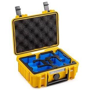 B&W International GmbH B&W Transportkoffer voor DJI Osmo Pocket 3 creatieve combo, type 500 geel, waterdicht volgens IP67-certificering, stofdicht, onbreekbaar en onverwoestbaar