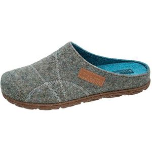 Fischer vilten pantoffels dames, turquoise, 38 EU