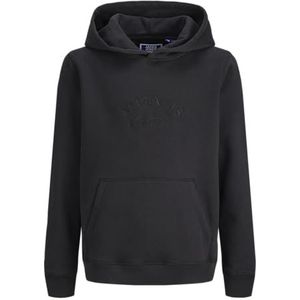 Jack & Jones - JORBLEECKER BRANDING SWEAT HOOD BF JNR - Hoodie - Zwart