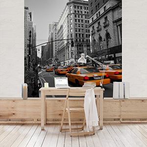 Apalis Vliesbehang New York fotobehang vierkant | vliesbehang wandbehang foto 3D fotobehang voor slaapkamer woonkamer keuken | Grootte: 288x288 cm, geel, 95401