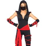 Leg Avenue 85087 - Deadly Ninja kostuum, maat S, beige