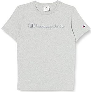 Champion Rochester 1919-Champion Logo Crewneck S-S T-shirt, grijs melange (NOGM), 15-16 jaar kinderen en jongens, grijs gemêleerd (Nogm)