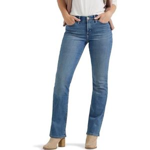 Lee Flex Motion Regular Fit Bootcut Jeans voor dames, Majestic, 40 NL Kort