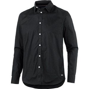 JACK & JONES Heren slim fit vrijetijdsoverhemd Jjorlonga Shirt One Pocket L/s, zwart (black), pasvorm: slim, S