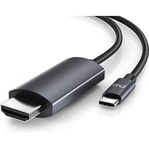 CSL - USB C naar HDMI-kabel 4k 60Hz - 3m - HDTV 4K kabel - USB type C naar HDMI 2.0 - compatibel met MacBook Pro 2020 2019 2018 2017, MacBook Air, iPad Pro, Surface Book 2, Galaxy S10 enz. - zwart