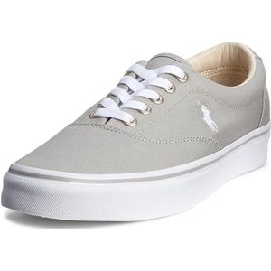 Polo Ralph Lauren Keaton Pony Sneaker voor heren, Zacht Grijs Wit Pp, 41.5 EU