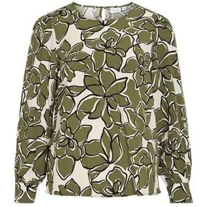 Vila Dames Vimara Dura O-Neck L/S Blouse/Pb, Capulet Olive, 38