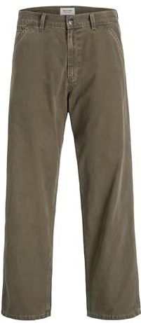 JACK & JONES - Broek - Aardetinten - Katoen - Regular Fit - Lang