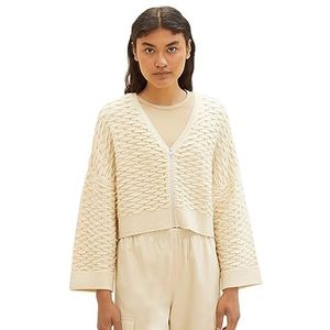 TOM TAILOR Denim Gebreid vest voor dames, 31700 - Dusty Sand Beige, L
