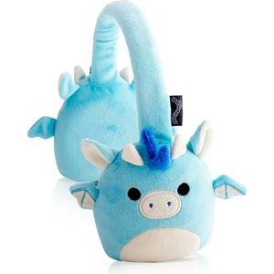 WONDEE - Officiële SQUISHMALLOWS hoofdtelefoon voor kinderen, van zacht en pluizig pluche, origineel cadeau voor meisjes en jongens, draadloze bluetooth-hoofdtelefoon voor kinderen