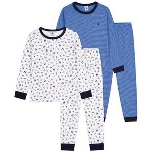 Petit Bateau - Pyjama - 8 Jaren - Set van 2 - Bedrukt Katoen