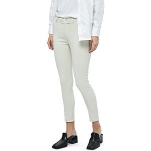 Minus Carma Mid Waisted 7/8 Pant | Beige Broek Dames | Lentebroek voor Dames UK | Maat 18