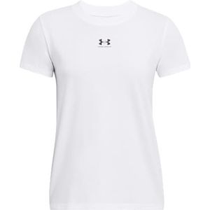 Under Armour - Campus Core - T-shirt - Wit/Zwart - Korte Mouwen