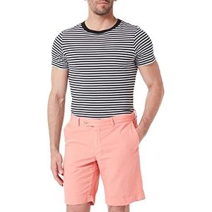 Hackett London Linnen textuur shorts voor heren, Koraal, 28W