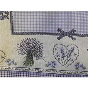 Duffi Home Tafelkleed, geborduurd, natuur, 140 x 240 cm