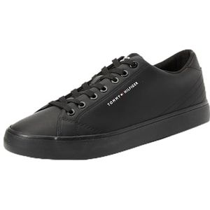 Tommy Hilfiger Heren TH HI Vulc CORE laag leer (FM0FM05041) Top Sneaker, zwart (zwart), 7 UK, Zwart, 41 EU