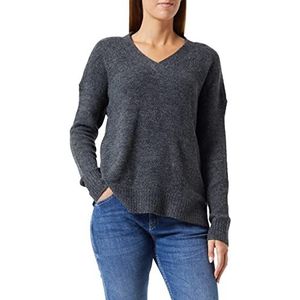 TOM TAILOR Denim Dames Basic gebreide trui 1034498, 10522 - Shale Grey Melange, L