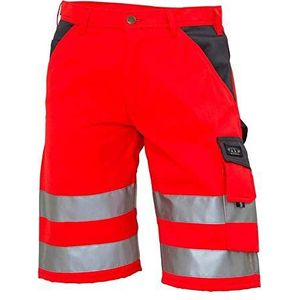 JAK 11109 Hi-Vis Korte Werkbroek | Rood/Grijs | 62 (44)
