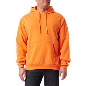 Colina Sportieve stretch gebreide trui voor heren, polyester, oranje, maat XL, sweatshirt met capuchon, Oranje, XXL