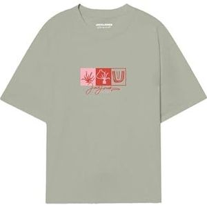 Jack & Jones - Originals Canggu Front Crew Shirt - Lichtgroen - T-shirt