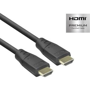 ACT AK3947 HDMI Kabel 6,1 m, 4K@60Hz, HDMI Premium Certified 2.0 High Speed 18 Gbps, ondersteunt ARC, HDR, HDCP 2.2, compatibel met PS5 / PS4, HDTV, PC