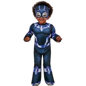 Rubies Officiële Marvel: Spidey and His Amazing Friends Black Panther Deluxe kostuum kleine kinderen 3-4 jaar