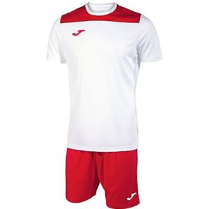 Joma - Phoenix II Set - Rood/Wit - T-shirt met Korte Mouwen en Short - 3XL Man