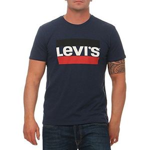 Levi's Sportswear Logo Graphic T-shirt Mannen, Dress Blues, L