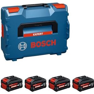 Bosch - Blauw Accuset EXBA18V-55 - 4 Stuks - Accu - 18V - 8Ah