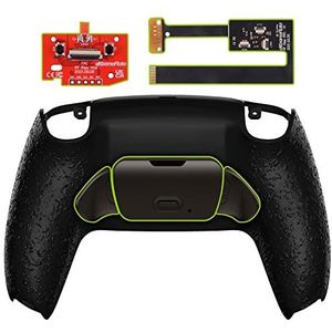 eXtremeRate Programmeerbare RISE (RMB) Remap Kit voor ps5 Controller BDM 010/020,Real Metal Buttons Versie Remap Board&Achterste Schaal Shell&Terug Knoppen Set voor ps5 Controller-Getextureerde Zwart