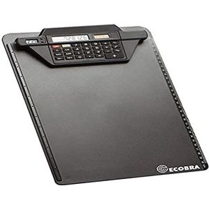 Ecobra 792250 klembord met klemrails voor computers, zwart