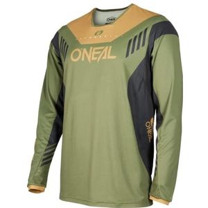 Oneal Element FR Plain V.22 Fietsshirt, Olive/zwart, XL