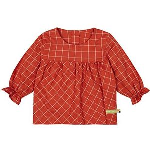 loud + proud Meisjesblouse met GOTS-certificering, bruin (cinnamon), 98/104 cm