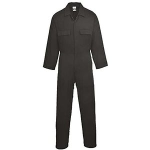 Portwest Euro Work Katoenen Overall Size: S, Colour: Zwart, S998BKRS