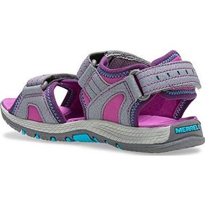 Merrell Unisex Kids Panther 2.0 enkelband sandalen, roze grijs, 10 UK