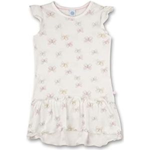 Sanetta Meisjes 233077 nachthemd, White Pebble, 98, wit pebble, 98 cm
