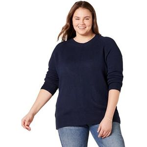 Amazon Essentials vrouwen Classic-fit Soft-Touch Long-Sleeve Crewneck trui,marine Marl,M-L
