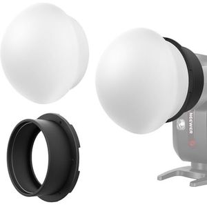 Softbox rond voor flits, universele ronde diffuser, diameter 20 cm, compatibel met alle merken Speedlight, Canon, Nikon, Sony Olympus Pentax, geschikt voor Frans merk