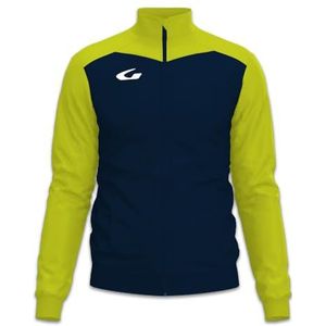 Gems IN02-0426 WERDER heren lang shirt blauw/neongeel maat XXS