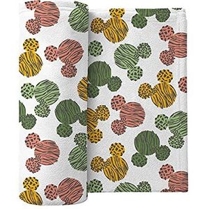 Disney Mickey Mouse Jungle Doodel Flanel Deken, Kids One Size, 100% Katoen