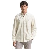 TOM TAILOR heren overhemd, 38951 - Witte Nep Structuur, XL