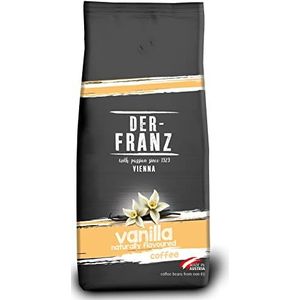 Der-Franz Koffie, mix van Arabica en Robusta, geroosterd, gemalen bonen op smaak gebracht met Van natureer vanille UTZ, 1000 g