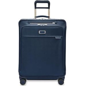 Briggs & Riley Uitbreidbare koffer met 4 wielen, marineblauw, Medium 66cm, Medium gecontroleerd