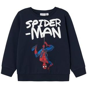 NAME IT Sweatshirt voor jongens Spider-Man, Dark Sapphire, 122/128 cm