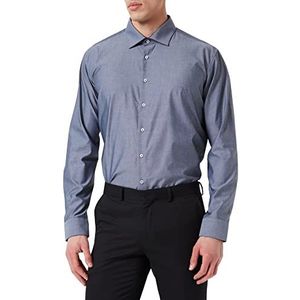 Seidensticker business overhemd heren, Donkerblauw, 37