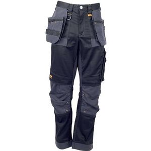 DEWALT Men's Harrison Work Utility Pants, Regular fit, Black/Grey, 36W / 33L