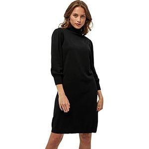 Minus Dames Mersin Highneck Knit Casual Jurk, zwart, S