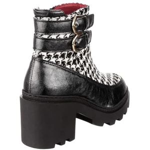 Irregular Choice Kensington Fashion Boot voor dames, Zwart, 39 EU